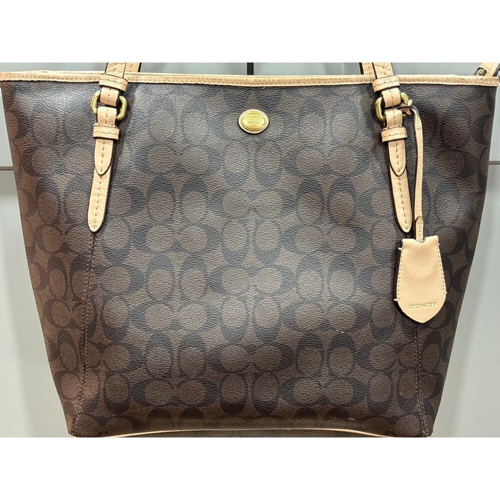 COACH Signature File Crossbody Light Khaki/ Chalk / Black F58285 - Picture 2 of 9
